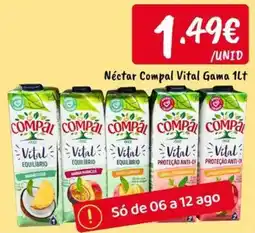 Ponto Fresco Néctar compal vital gama promoção