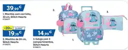 Toys R Us Mochila com carrinho, Stitch Hearts promoção