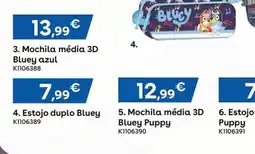 Toys R Us Mochila média 3D Bluey azul promoção