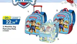 Toys R Us Mochila Joy Patrulha Pata promoção