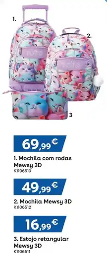 Toys R Us Mochila com rodas Mewsy 3D promoção