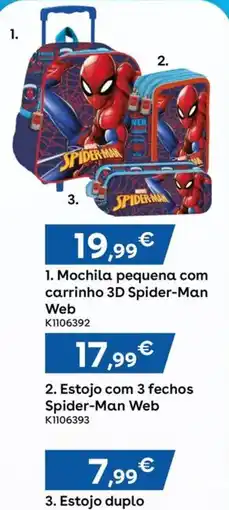 Toys R Us Mochila pequena com carrinho 3d spider-man web promoção