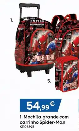 Toys R Us Mochila grande com carrinho Spider-Man promoção