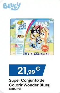 Toys R Us Super Conjunto de Colorir Wonder Bluey promoção