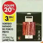 Pingo Doce Sortido fatiado de porco preto promoção