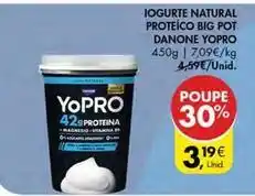 Pingo Doce Danone - iogurte natural proteico big pot yopro promoção