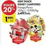 Pingo Doce Campofrio - mini snack disney promoção