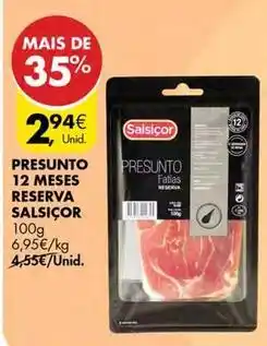 Pingo Doce Presunto 12 meses reserva promoção