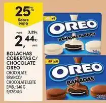 Continente Bom dia Oreo - bolachas cobertas c/chocolate promoção