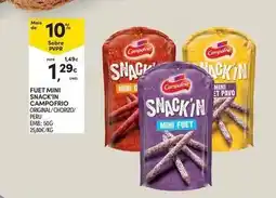 Continente Bom dia Campofrio - fuet mini snack'in promoção