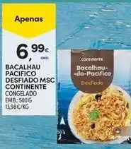 Continente Bom dia Continente - bacalhau pacificio desfiado msc promoção