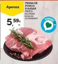 Continente Bom dia Perna de porco p/assar fresca promoção