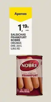 Continente Bom dia Nobre - salsichas francfurt promoção