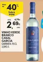 Continente Bom dia Casal garcia - vinho verde branco promoção