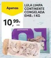 Continente Bom dia Continente - lula limpa congelada promoção