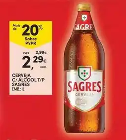 Continente Bom dia Sagres - cerveja c/ alcool t/p promoção