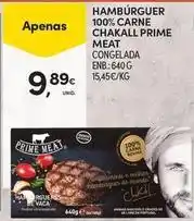 Continente Bom dia Prime - hamburguer 100% carne chakall promoção