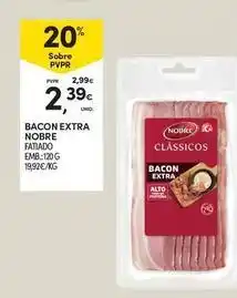 Continente Bom dia Nobre - bacon extra promoção
