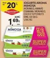 Continente Bom dia Mimosa - iogurte aroma promoção