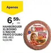 Continente Bom dia Hamburguer xl bovino c/bacon prato d'ouro promoção