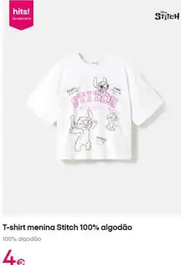 Pepco T-shirt menina stitch 100% algodão promoção