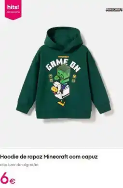 Pepco Minecraft - hoodie de rapaz com capuz promoção