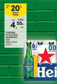 Continente Bom dia Heineken - cerveja s/alcool promoção