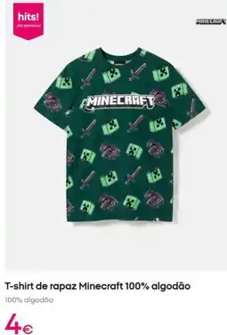 Pepco Minecraft - 100% algodão promoção