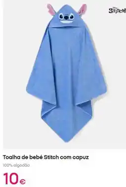 Pepco com - toalha de bebe stitch com capuz promoção
