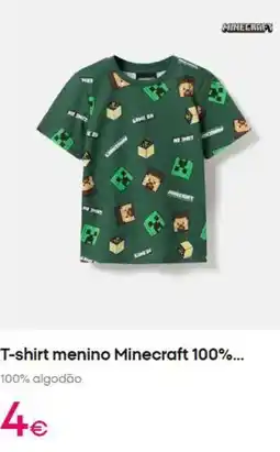Pepco Minecraft - t-shirt menino 100% promoção