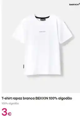 Pepco Bekkin - t-shirt rapaz branca promoção