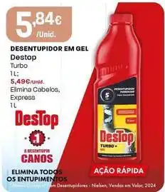 Intermarché Destop - desentupidor em gel promoção