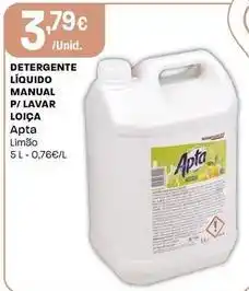 Intermarché Apta - detergente liquido manual p/lavar loica promoção