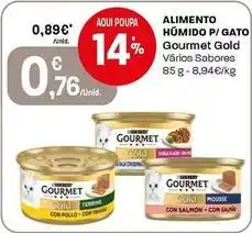 Intermarché Gourmet gold - alimento humido p/ gato promoção