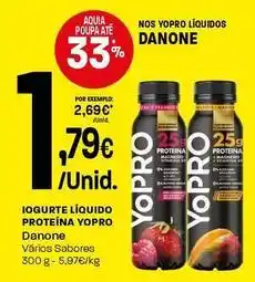 Intermarché Danone - iogurte liquido proteina yopro promoção