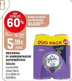 Intermarché Glade - recarga p/ ambientador automatico promoção