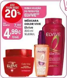 Intermarché L'oréal - elvive máscara color vive promoção