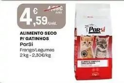 Intermarché Porsi - alimento seco p/gatinhos promoção