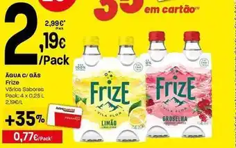 Frize - água com gás