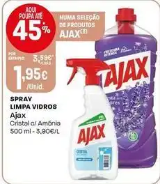 Intermarché Ajax - spray limpa vidros promoção