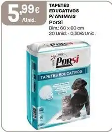 Intermarché Porsi - tapetes educativos p/animais promoção