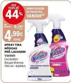 Intermarché Vanish - spray tira nodoas pre-lavagem promoção