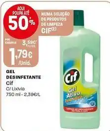 Intermarché Cif - gel desinfetante promoção