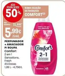 Intermarché Comfort - perfumador + amaciador p/ roupa promoção
