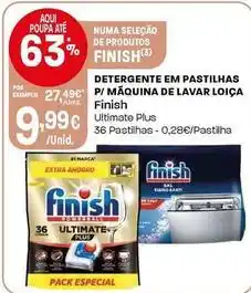 Intermarché Finish - detergente em pastilhas p/maquina de lavar loica promoção