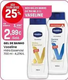 Intermarché Vaseline - gel de banho hidra essencial promoção