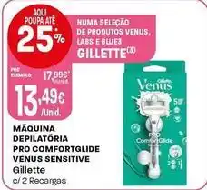 Intermarché Gillette - maquina depilatoria pro comfortglide venus sensitive promoção