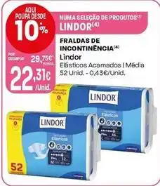 Intermarché Lindor - fraldas de incontinencia promoção