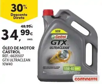 Continente Óleo de Motor GTX Ultra Clean Castrol promoção