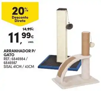 Continente Arranhador p/Gato 41cm/43cm promoção